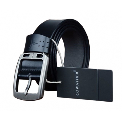 Pasek męski COWATHER skóra naturalna 